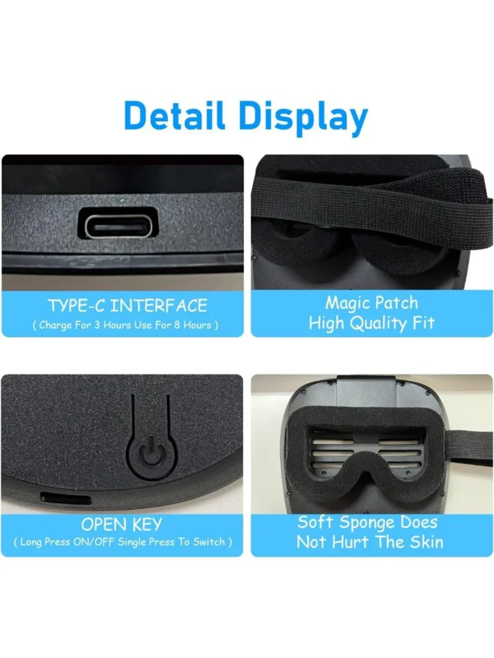LED Light-Up Face Mask for Kids & Adults | Cool Halloween & Cosplay Gift, USB-C